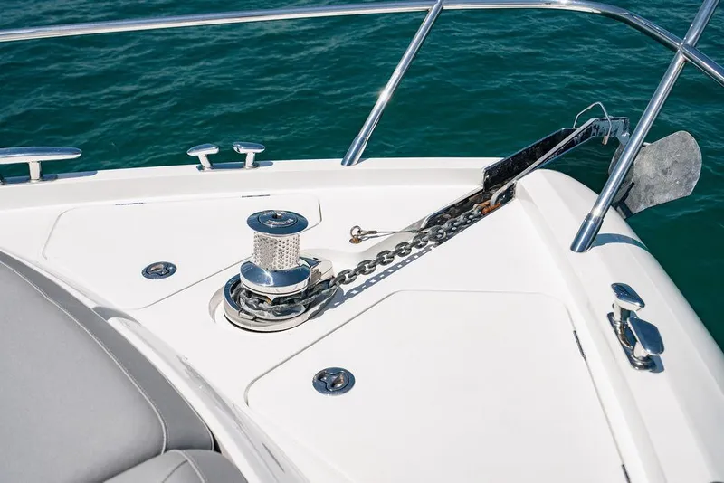 Slide: The Image of Bow of 2021 Princess S62 yacht with anchor and winch system. - 34