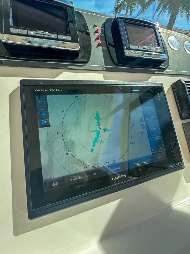 Slide: The Image of Garmin GPS display on 2006 Tiara Yachts 3200 Open dashboard. - 34