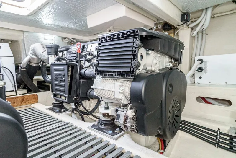 Slide: The Image of Engine room of 2016 Tiara Yachts C44 Coupe with Volvo Penta engine. - 46