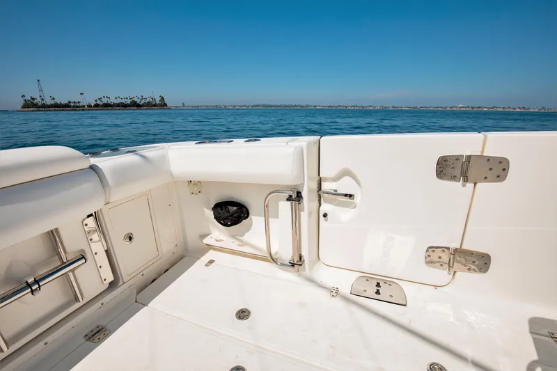 Slide: The Image of 2014 Boston Whaler 370 Outrage boat deck with ocean view. - 19