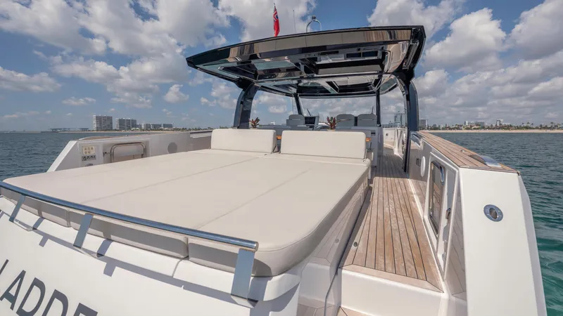 Slide: The Image of Luxury yacht Fjord 53XL 2023 on open sea under sunny skies. - 10