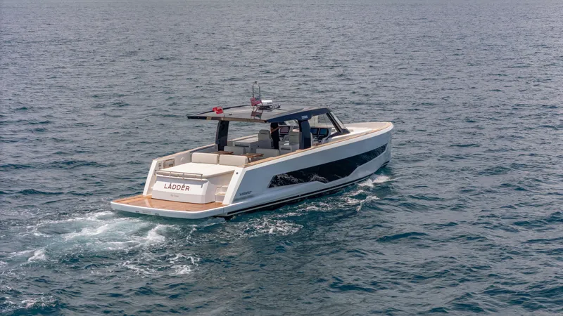 Slide: The Image of Luxury yacht Fjord 53XL 2023 on open sea. - 3