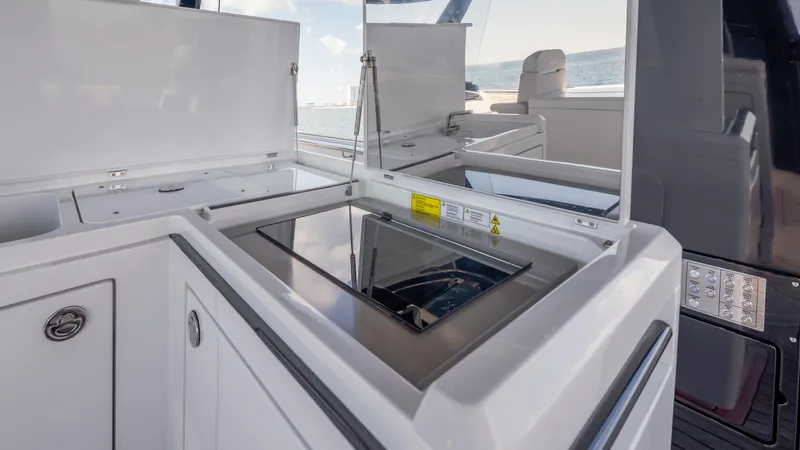 Slide: The Image of Kitchen area of the 2023 Fjord 53XL yacht. - 6