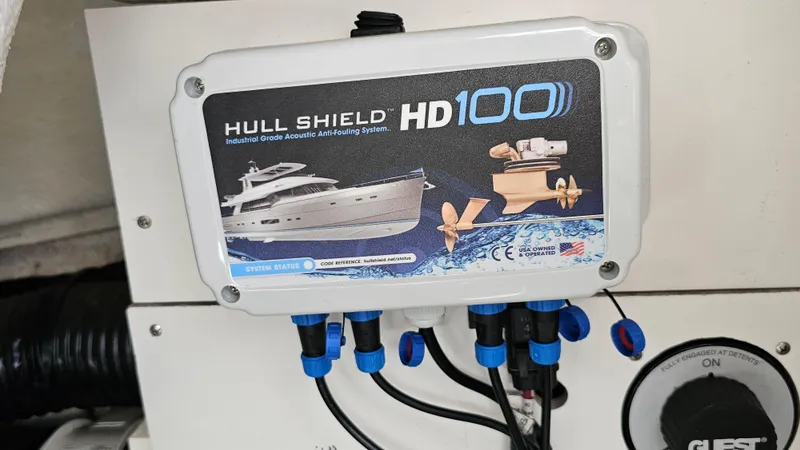 Slide: The Image of Hull Shield HD100 anti-fouling system on 2016 Sea Ray 230 SLX boat. - 36