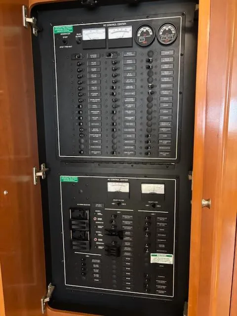 Slide: The Image of Electrical control panel inside a 2006 Carver 43 Motor Yacht. - 41