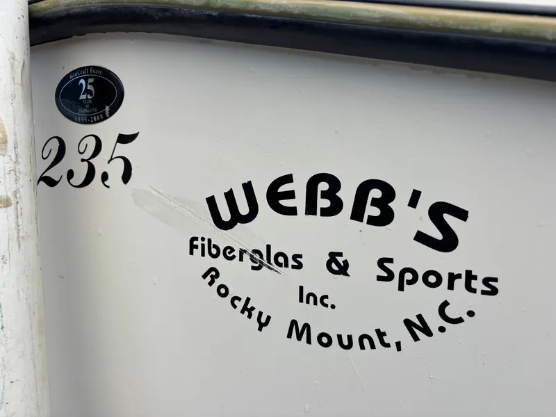 Slide: The Image of KenCraft 235 Challenger boat with Webb's Fiberglas & Sports logo, Rocky Mount, N.C. - 13