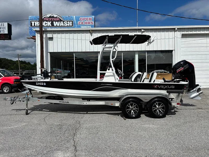 The Image of 2022 Vexus AVX1980CC boat on trailer outside Frontier Truck Wash. - 1