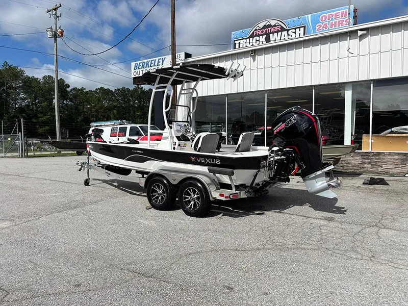 Slide: The Image of 2022 Vexus AVX1980CC boat parked outside Berkeley Outdoors dealership. - 8