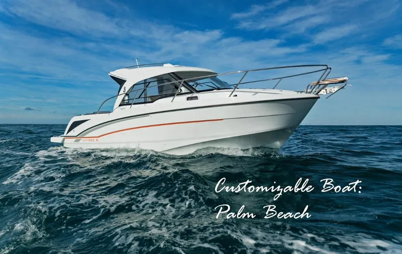 The Image of 2025 Beneteau Antares 8 cruising on ocean, customizable boat, Palm Beach. - 0
