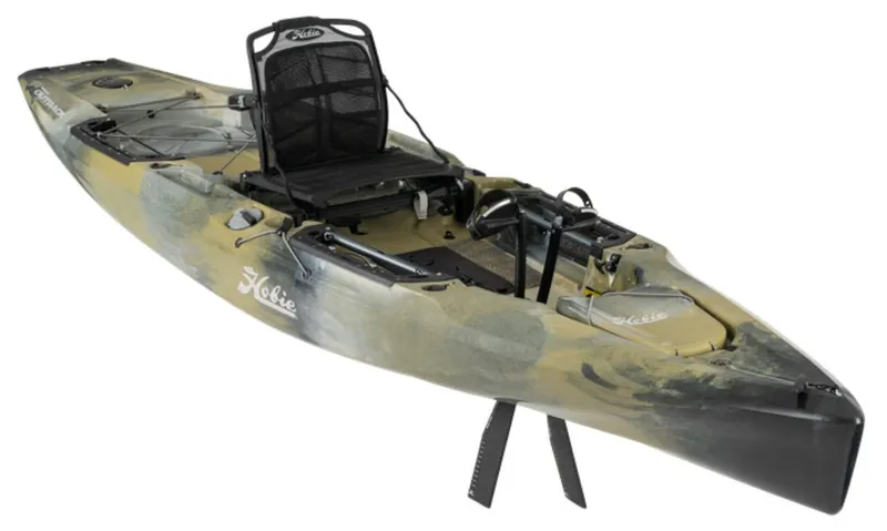 Slide: The Image of 2025 Hobie Mirage Outback kayak with pedal drive system and comfortable seat. - 8