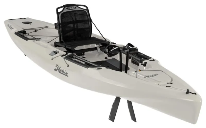 Slide: The Image of 2025 Hobie Mirage Outback kayak with pedal drive system and comfortable seating. - 9
