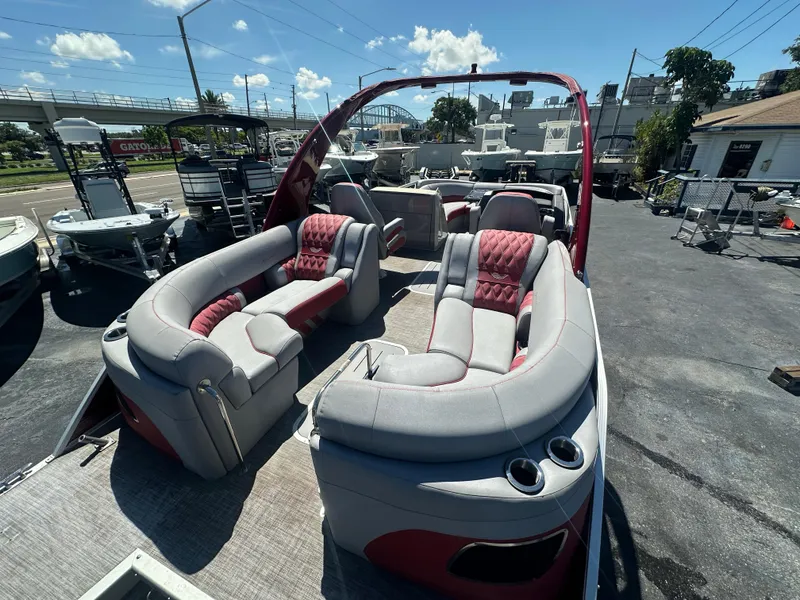 Slide: The Image of 2020 Bennington R 24 RTFBA pontoon boat with luxurious seating and modern design. - 34