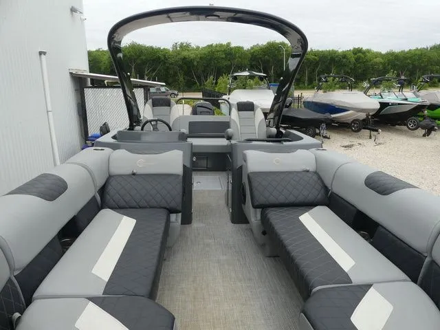 Slide: The Image of 2023 Massimo Marine LIMITED pontoon boat with luxurious interior. - 17