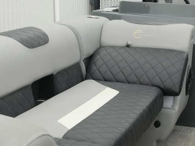 Slide: The Image of Luxurious seating in the 2023 Massimo Marine LIMITED boat. - 19