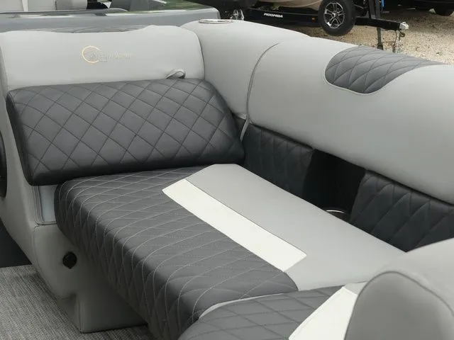 Slide: The Image of Luxurious gray upholstery on Massimo Marine LIMITED 2023 boat. - 20