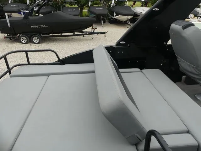 Slide: The Image of 2023 Massimo Marine LIMITED boat with gray upholstery. - 24