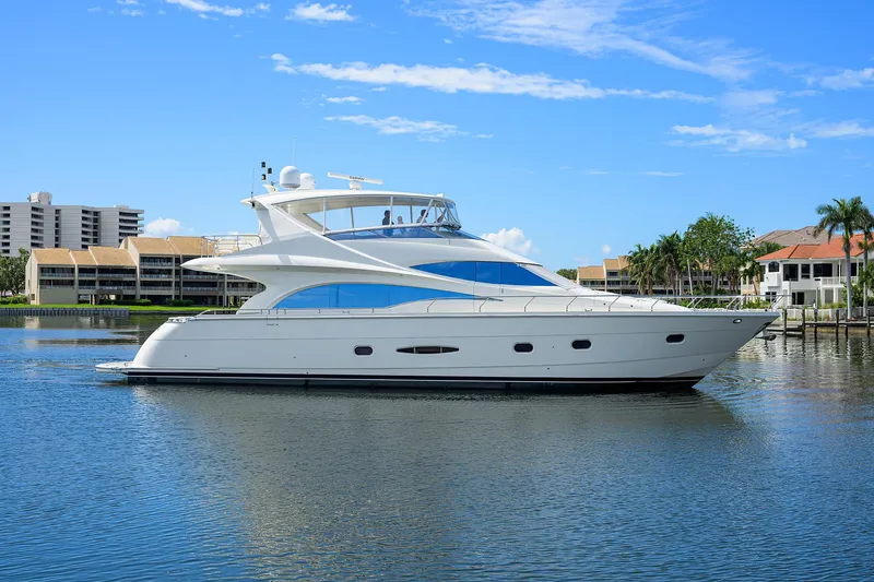 The Image of Luxurious 2005 Marquis 65 MY yacht cruising on a sunny day. - 0