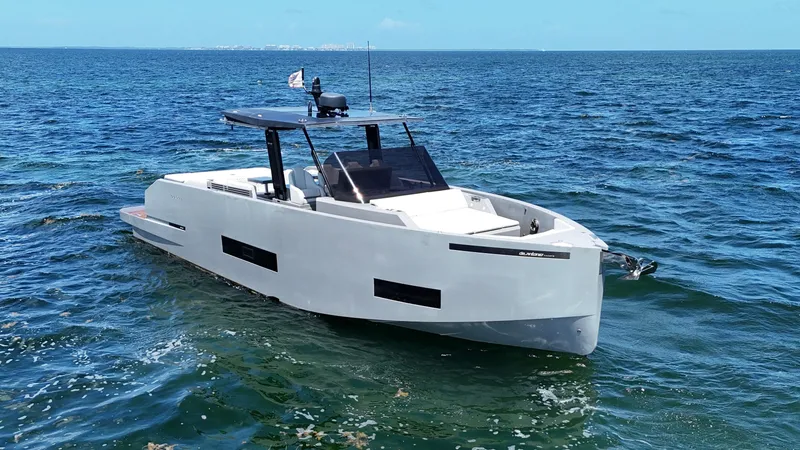 Slide: The Image of 2021 De Antonio Yachts D42 cruising on open water. - 4