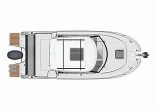 Slide: The Image of Top view of 2023 Jeanneau NC795 S2 boat, showcasing layout and design. - 28