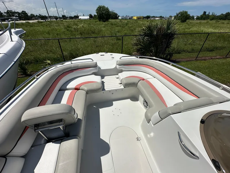 Slide: The Image of 2017 Starcraft MDX 191 OB boat interior with spacious seating and modern design. - 5