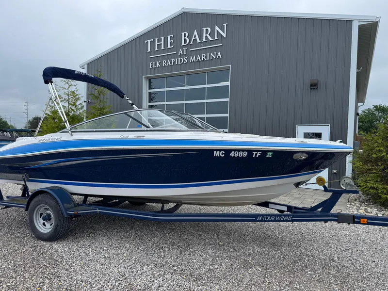The Image of 2008 Four Winns H200 boat on trailer at Elk Rapids Marina. - 1