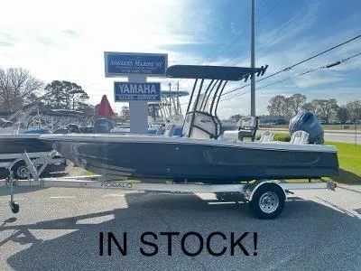The Image of 2025 Robalo 206 Cayman boat on trailer, available in stock at dealership. - 1