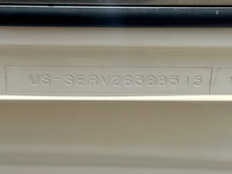 Slide: The Image of Hull identification number on 2015 Sea Ray 19 SPX boat. - 23