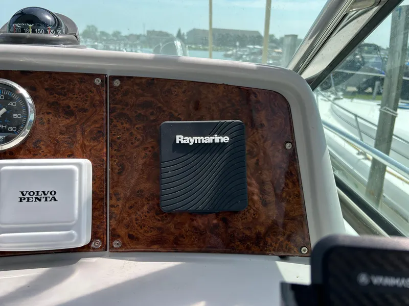 Slide: The Image of Dashboard of 2005 Formula 37 PC boat with Raymarine and Volvo Penta equipment. - 29