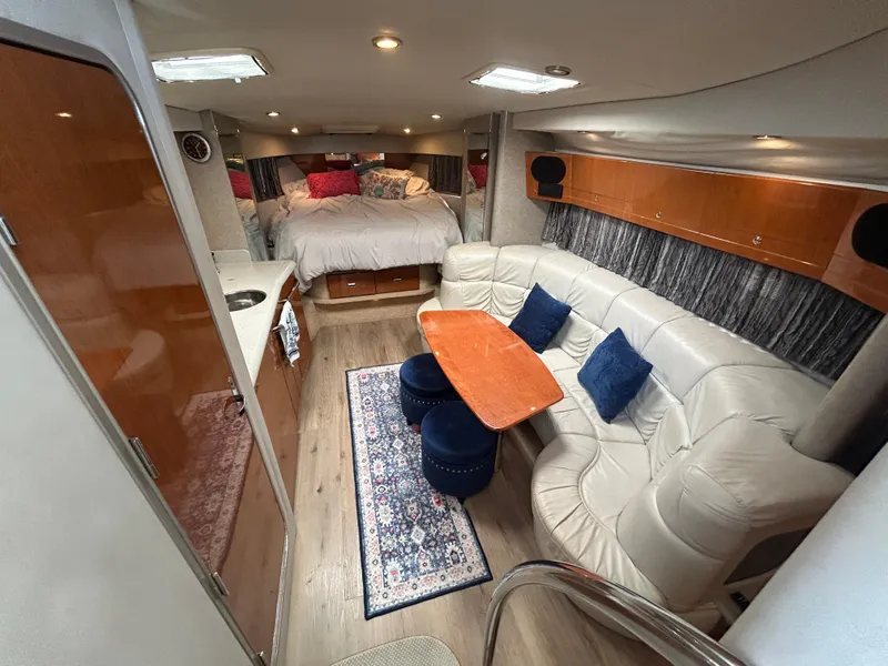Slide: The Image of Luxurious interior of a 2005 Formula 37 PC yacht with cozy seating and elegant decor. - 34