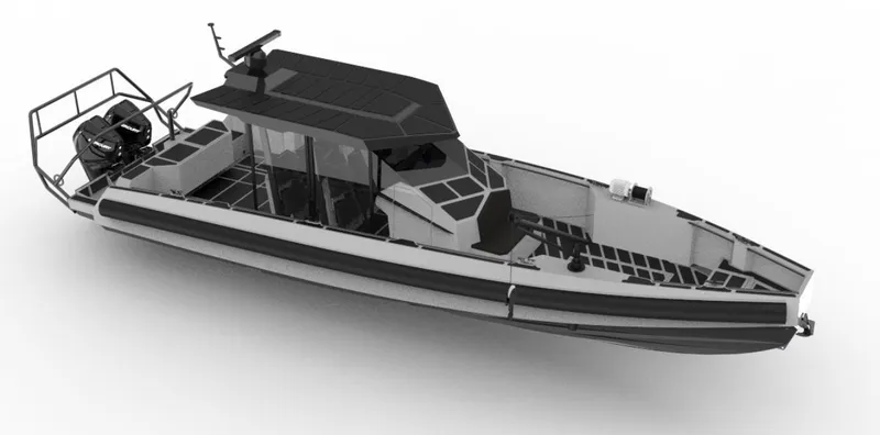The Image of 2026 Novielli 38’ INTERCEPTOR boat with sleek design and modern features. - 1