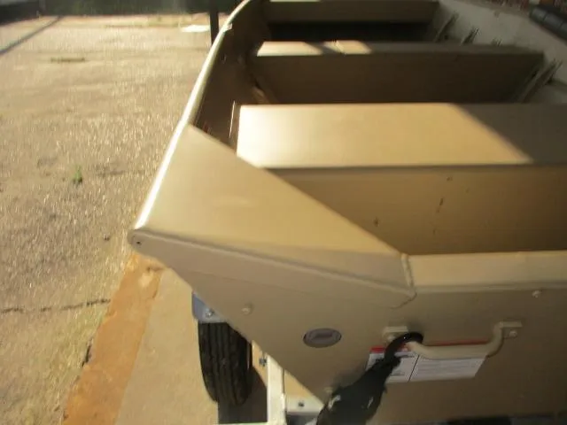 Slide: The Image of 2025 Crestliner CR1448 Jon Boat on trailer, side view in sunlight. - 4