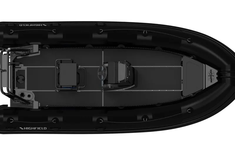 Slide: The Image of Top view of Highfield Patrol 500 boat, 2026 model. - 6