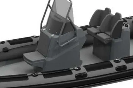 Slide: The Image of 2024 Highfield Patrol 860 boat interior with seating and console. - 7