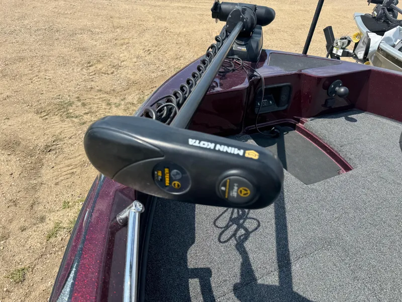 Slide: The Image of 2019 Nitro ZV19 Sport boat seat with gray upholstery and storage compartment. - 11