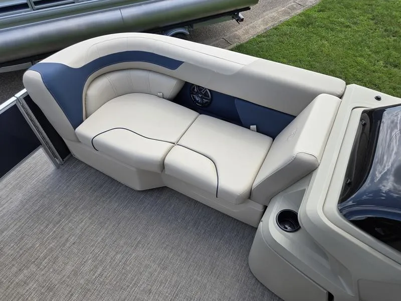 Slide: The Image of Luxurious seating on 2025 Godfrey Sweetwater 2086 FS Sport Tube boat. - 7