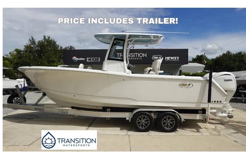The Image of 2026 Sea Hunt Gamefish 25 boat with trailer at Transition Watersports dealership. - 0