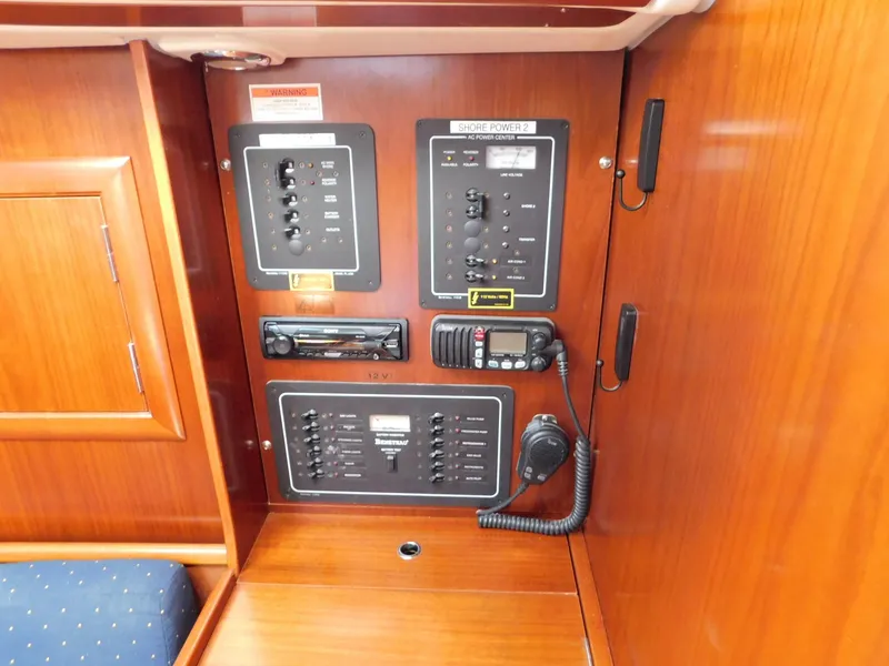 Slide: The Image of Electrical control panel on 2005 Beneteau Oceanis Clipper 323 yacht interior. - 30
