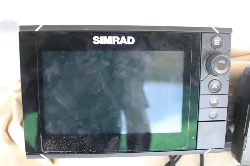 Slide: The Image of Simrad marine display on 1974 Viking Boats 40 Sport Fish. - 13