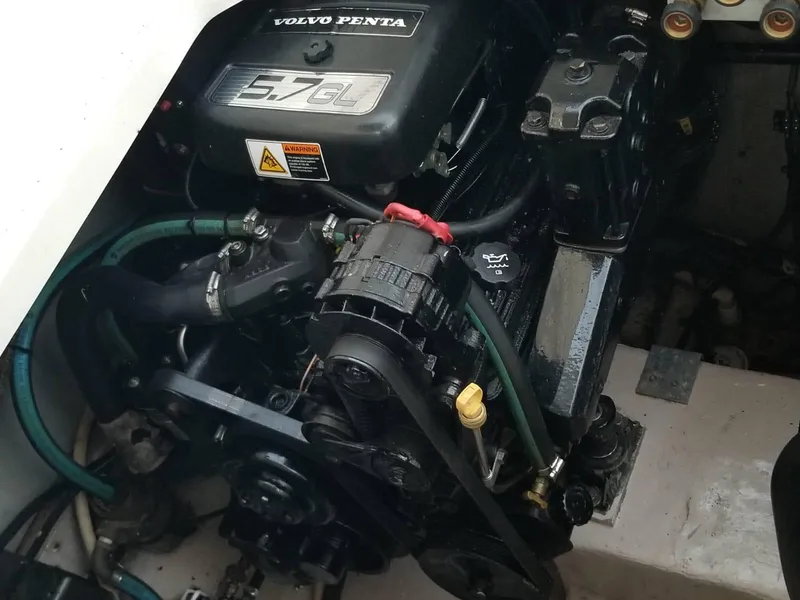 Slide: The Image of Volvo Penta 5.7GL engine in 2000 Wellcraft 3000 Martinique boat. - 13
