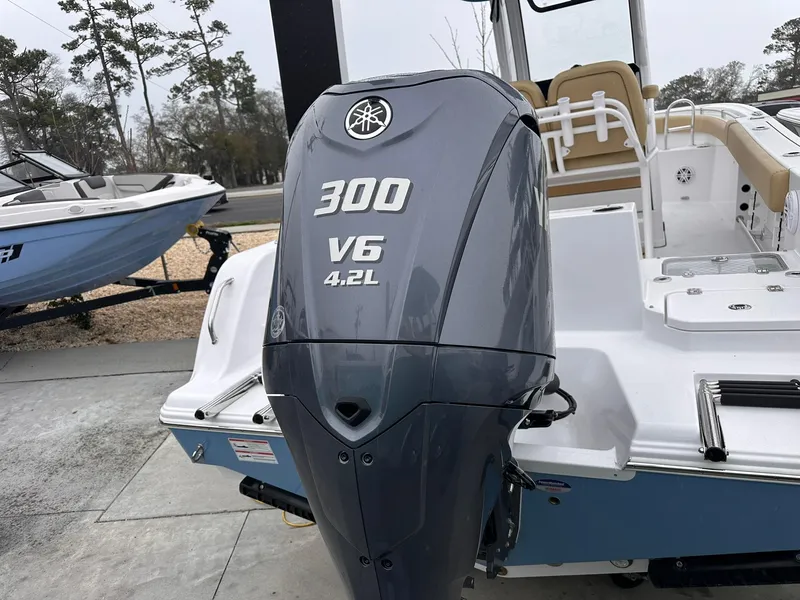Slide: The Image of 2025 Sportsman Heritage 231 Center Console with Yamaha 300 V6 engine. - 9