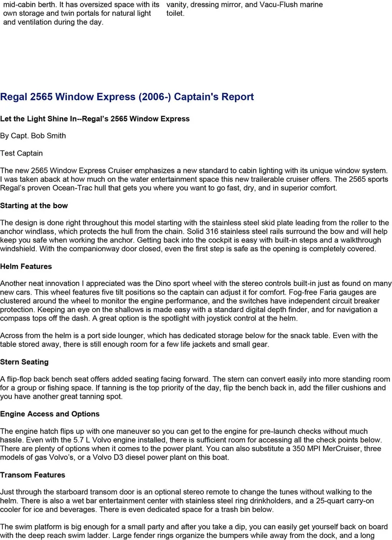 Slide: The Image of Regal 2565 Window Express 2006 - 58