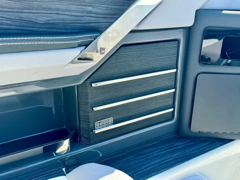Slide: The Image of 2022 Cobalt A29 interior detail with premium audio system and sleek design elements. - 17