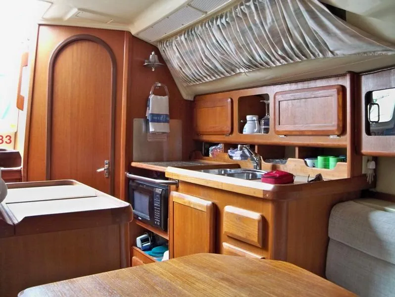 Slide: The Image of Main Cabin Looking aft to Galley - 10
