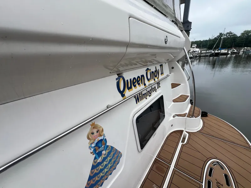 Slide: The Image of 2004 Sea Ray 480 Motor Yacht "Queen Cindy II" docked, Wilmington, DE. - 11