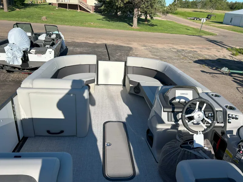 Slide: The Image of 2025 Harris 230 Center Walk Through Cruiser Tritoon - 2