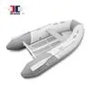 The Image of 2024 Inmar 280RAL inflatable boat, gray and white design, top view. - 1