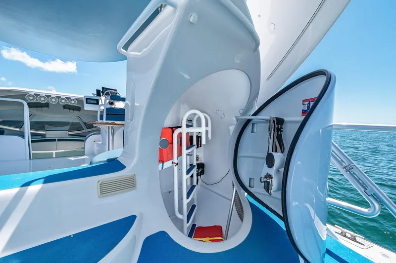 Slide: The Image of 2018 Paritetboat Glass Bottom Boat LOOKER 370 - Aft Storage and Head - 41