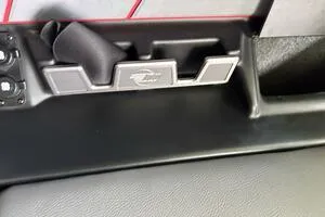 Slide: The Image of Interior detail of 2022 Malibu Wakesetter 23 LSV boat, featuring sleek design elements. - 43