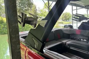 Slide: The Image of 2022 Malibu Wakesetter 23 LSV interior with sleek seating and modern design. - 9