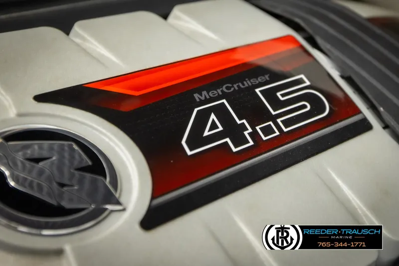 Slide: The Image of MerCruiser 4.5 engine detail on 2016 Chaparral 216 SSi boat. - 48